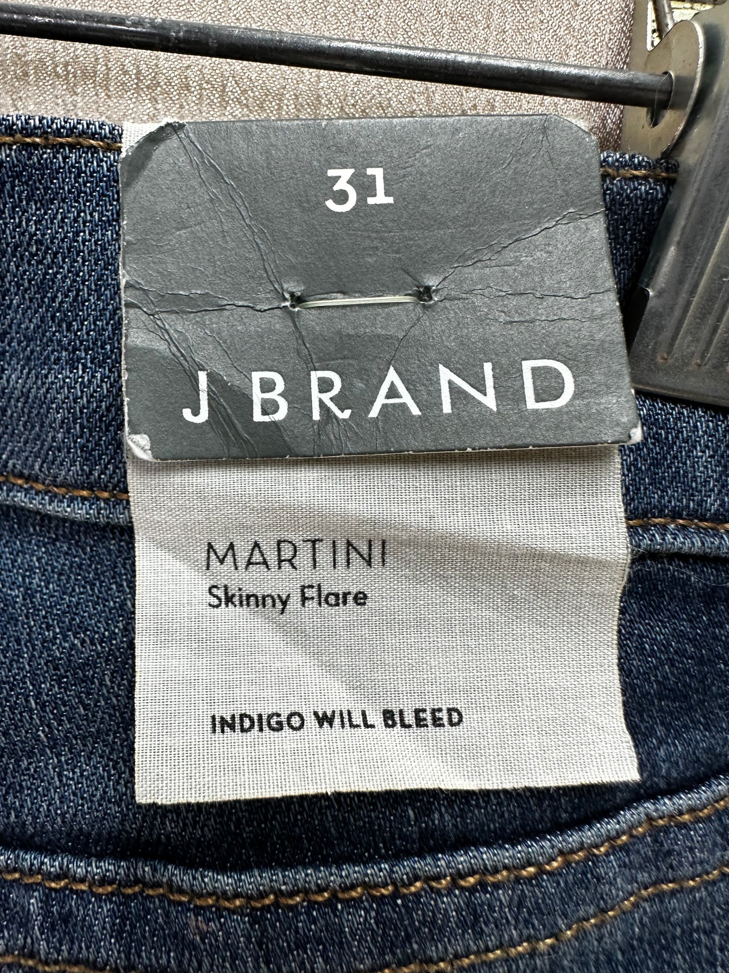 NWT - J BRAND dark wash Indigo Heritage Mid Rise Skinny Flare Martini Jeans - 31