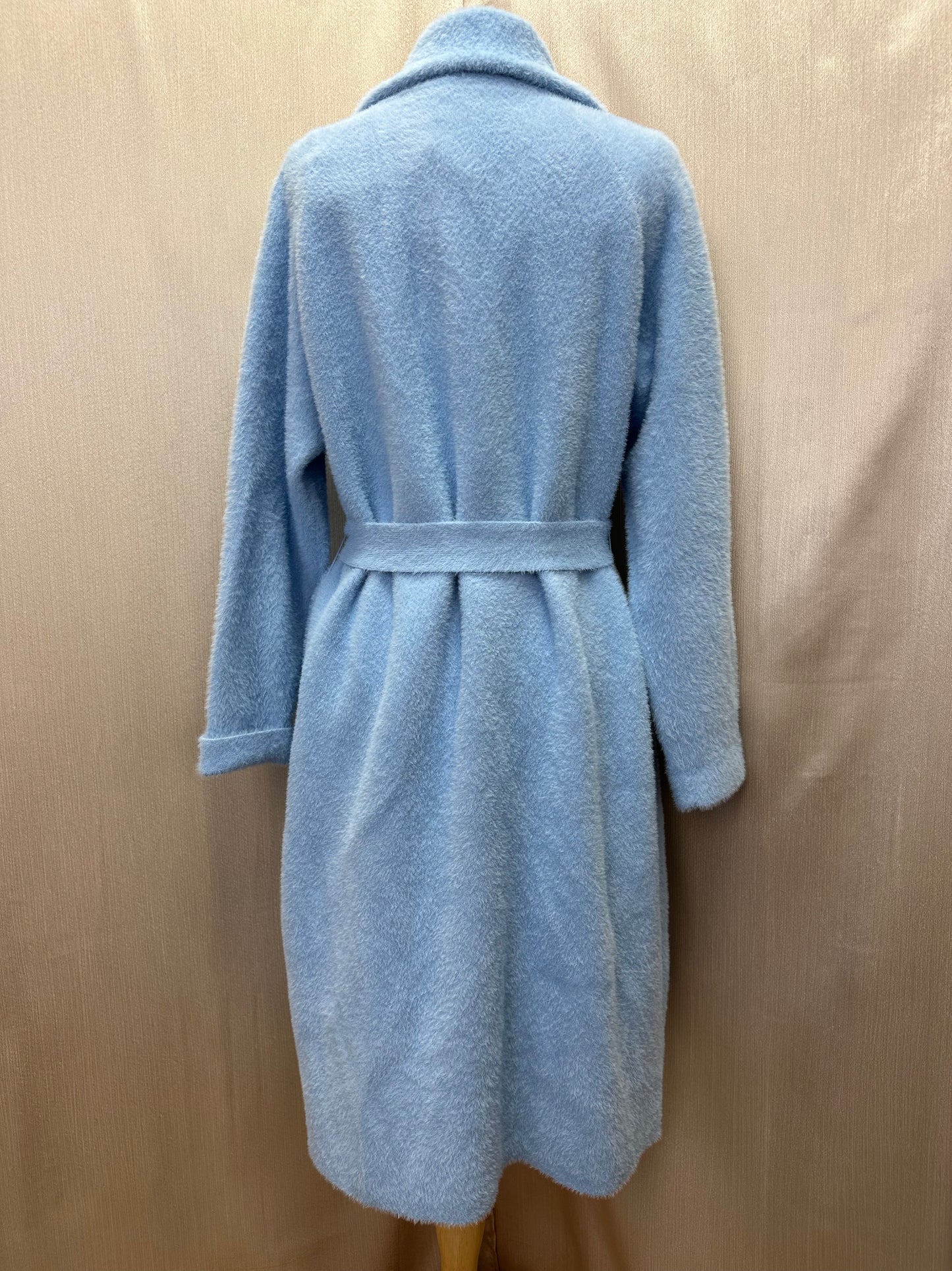 NWT - ETCETERA light blue Blizzard Brushed Yarn Sweater Coat - S