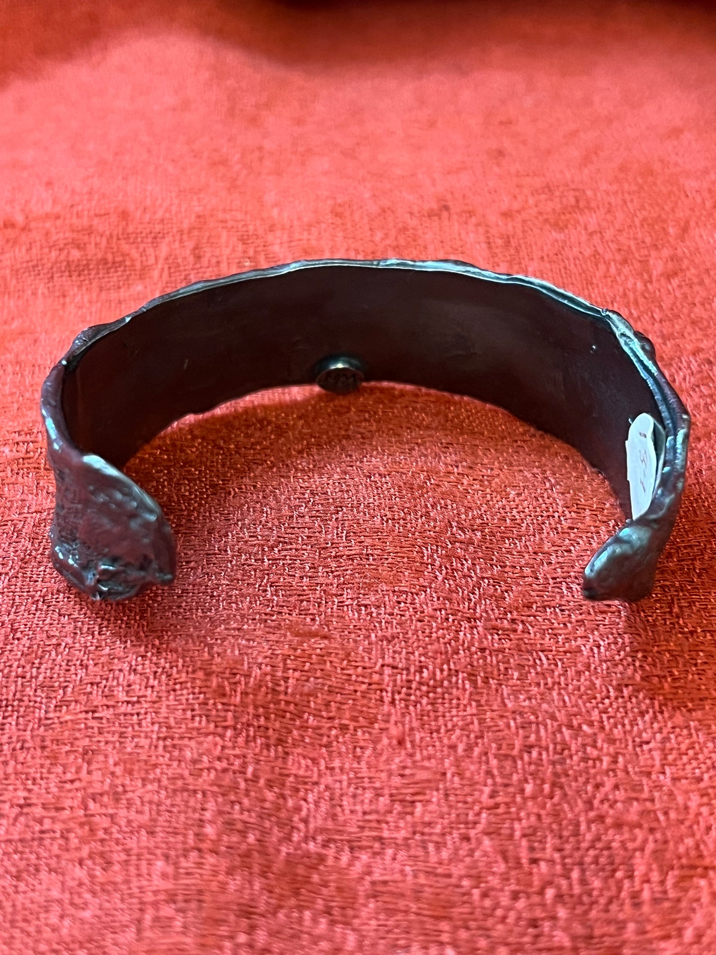Hand Forged Metal Cuff Bracelet by M & M