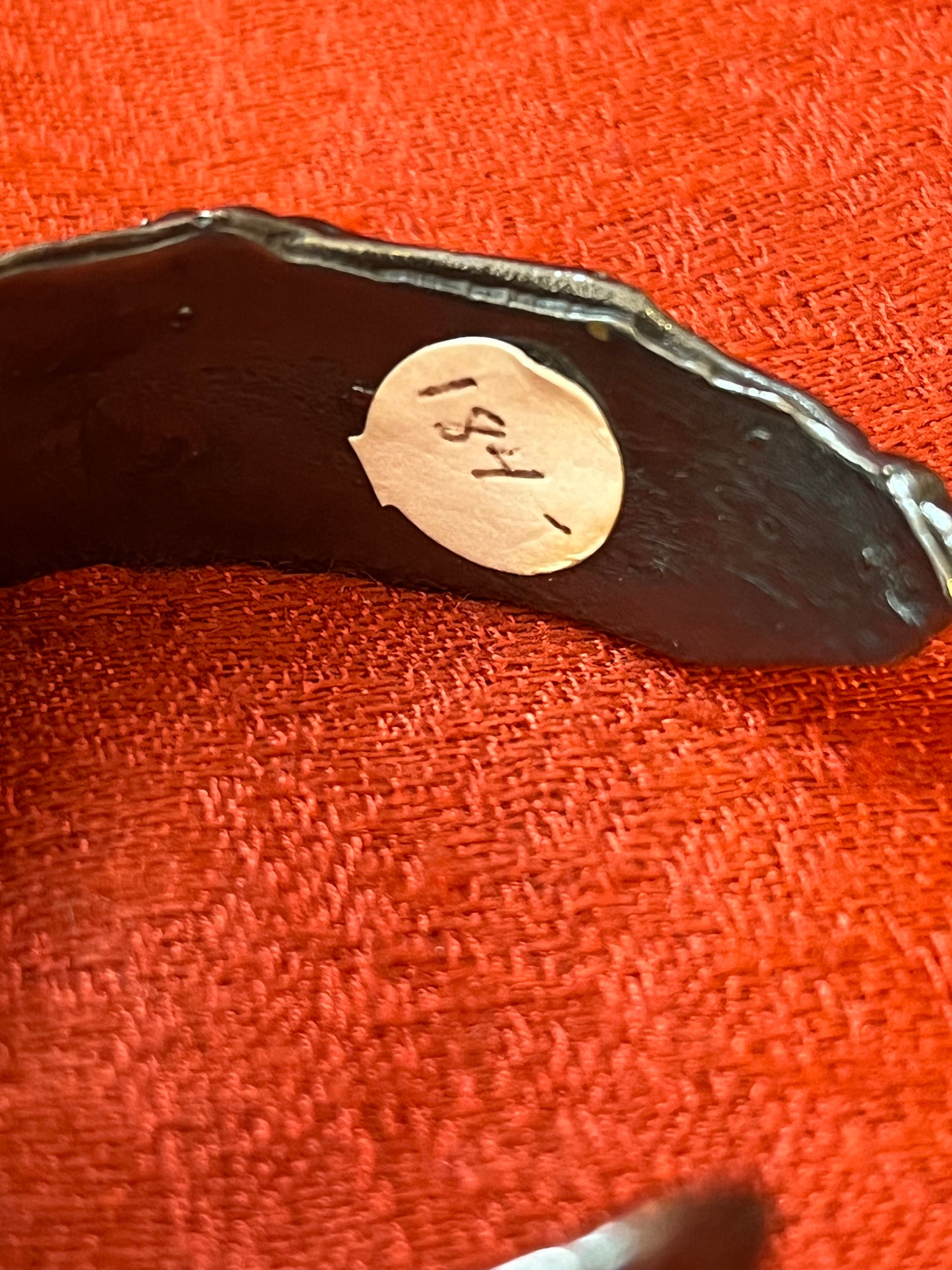 Hand Forged Metal Cuff Bracelet by M & M