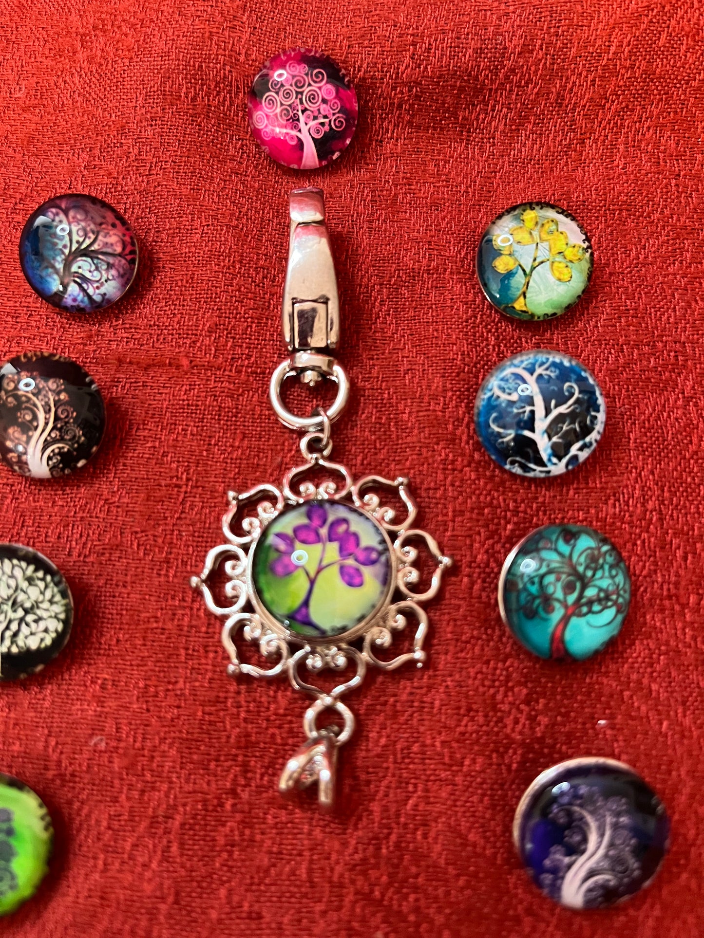 Lotus Exchangeable Seasonal Tree Charms Fob