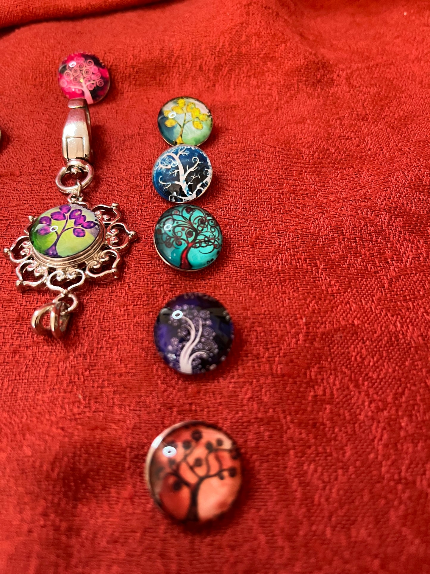 Lotus Exchangeable Seasonal Tree Charms Fob
