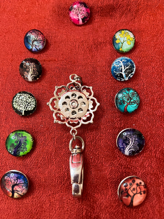 Lotus Exchangeable Seasonal Tree Charms Fob