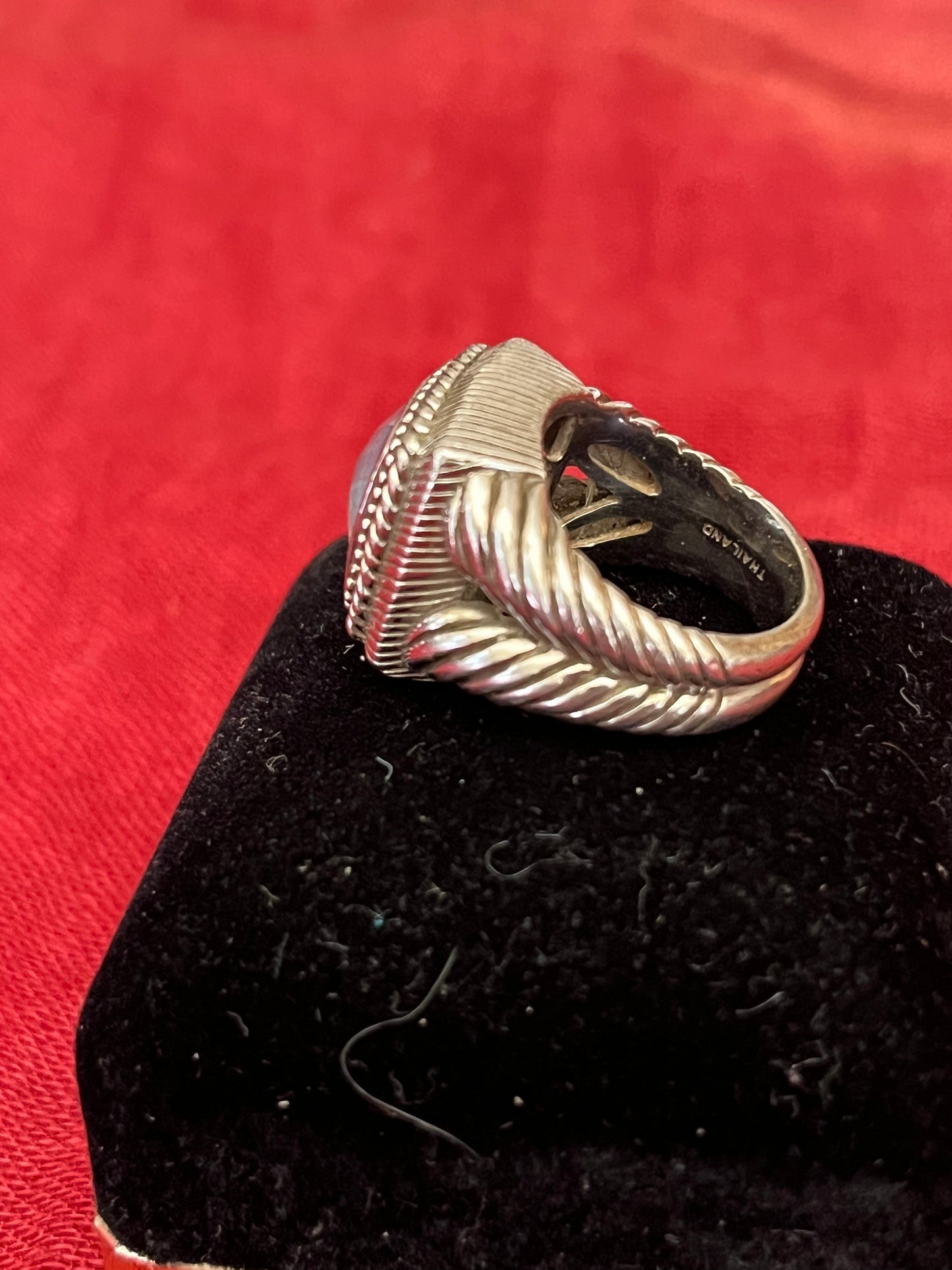 Judith Ripka Sterling Silver and Blue Topaz Ring-sz 6.5