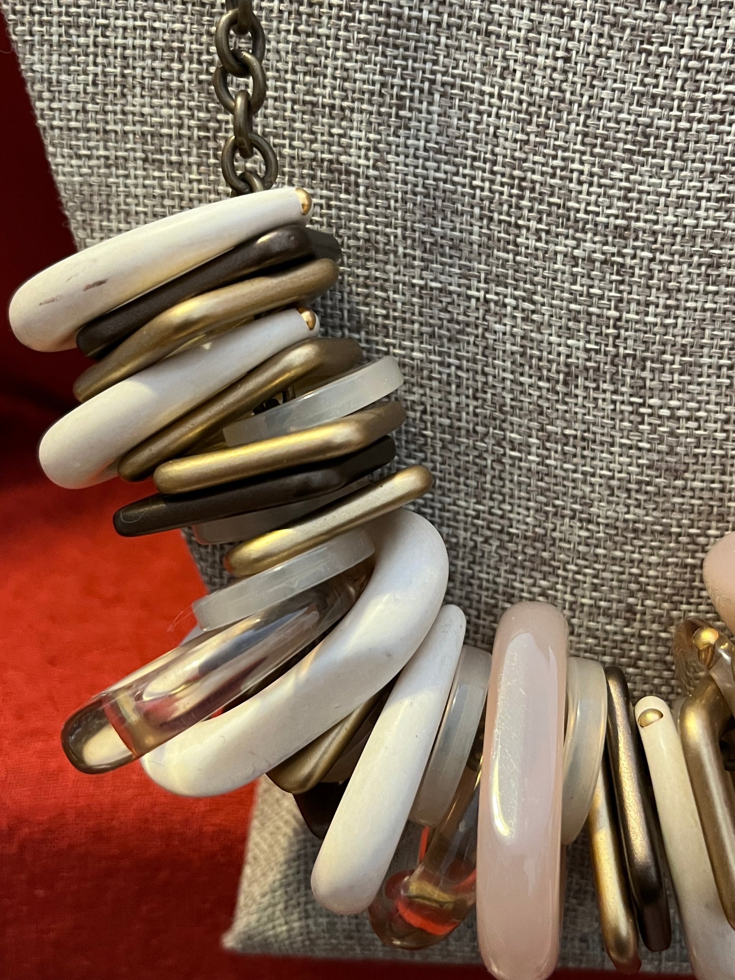 PONO Made in Italy Long Statement Necklace with Acrylic Charms