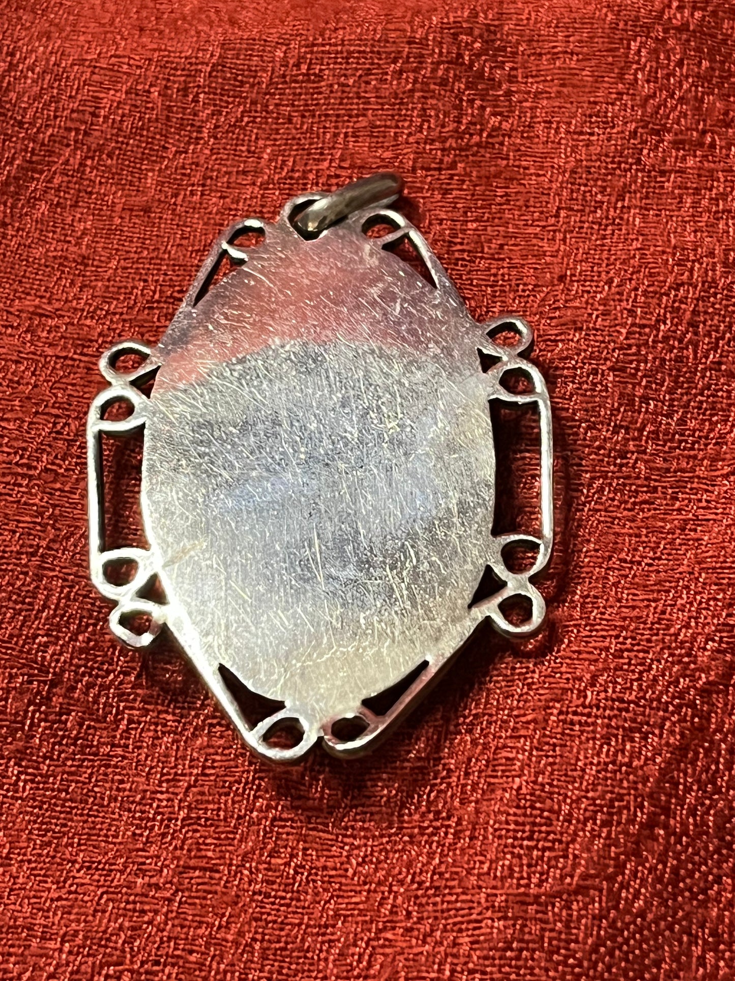 Black Onyx Pendant and Sterling Choker