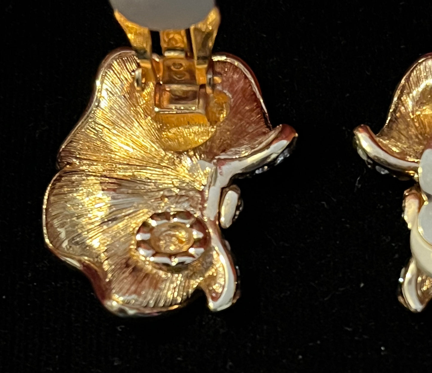 Vintage Swarovski Crystal Clip On Earrings
