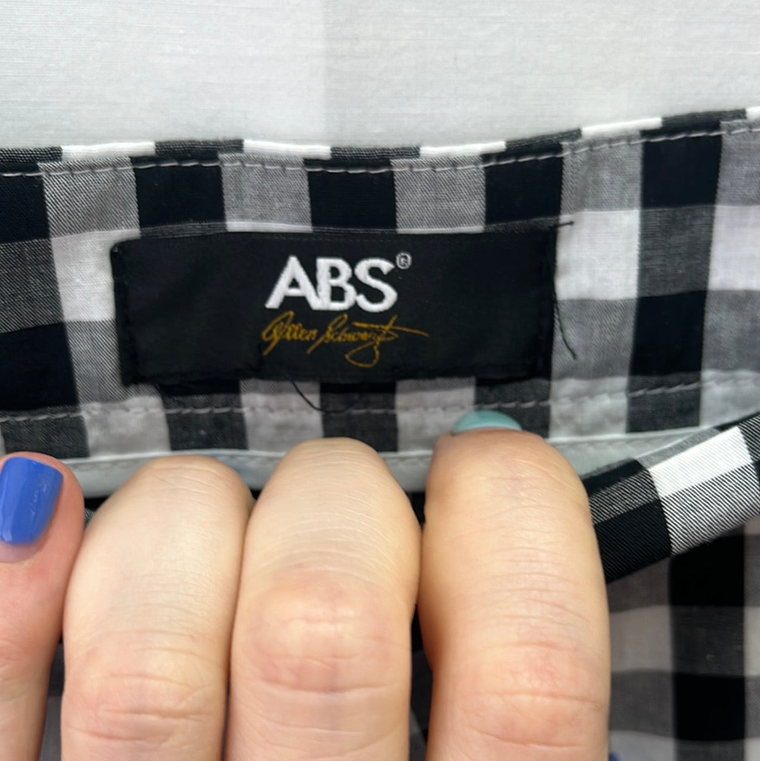 NWT -- ABS ALLEN SCWHARZ Black and White Checkered Skort -- Size: Large