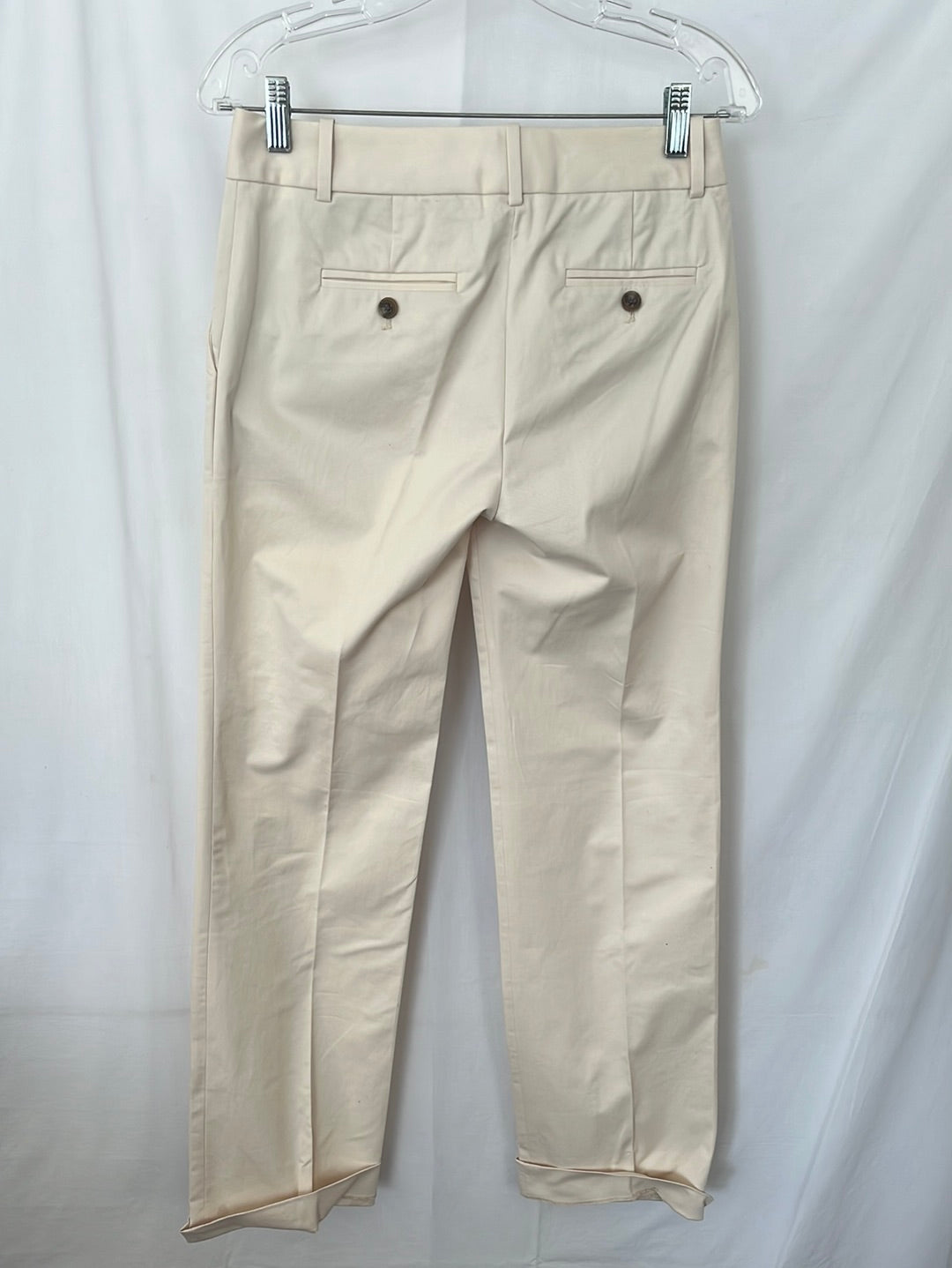 NWT -- J. Crew Ivory Café Trouser -- 0