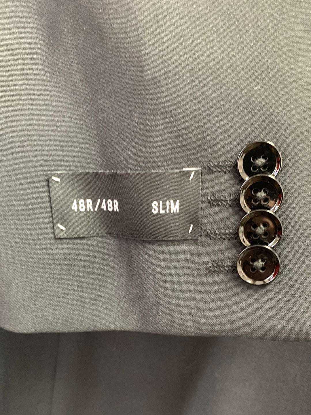 NWT - EXPRESS Black Slim Wool-Blend Modern Tech Suit Jacket - 48R