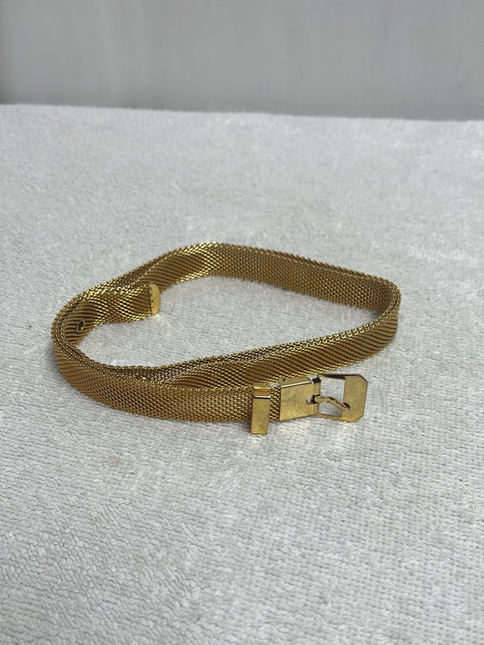 VTG -- Unbranded Gold Mesh Skinny Belt -- 34.75 inches