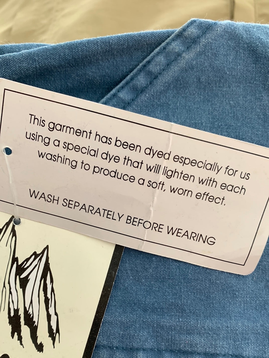 NWD - SIERRA PACIFIC distressed blue Canvas Elastic Waist Cargo Shorts - 34