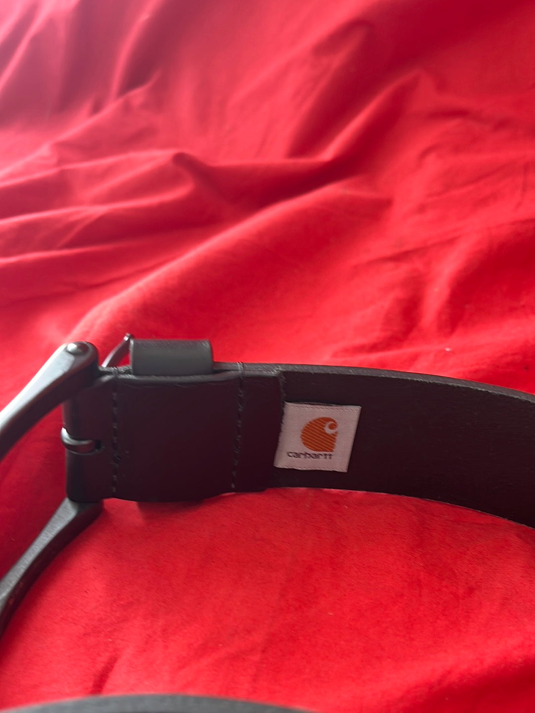 CARHARTT -- Anvil Black Leather Belt -- Size 46