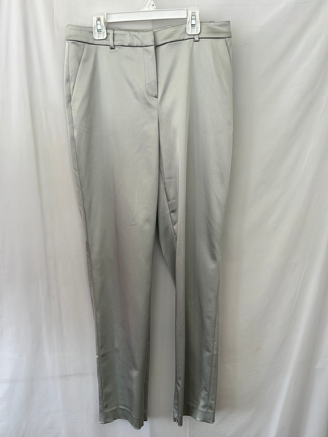 NWT -- ST. JOHN EVENING Platinum Zip-up Ankle Dress Pants -- 8