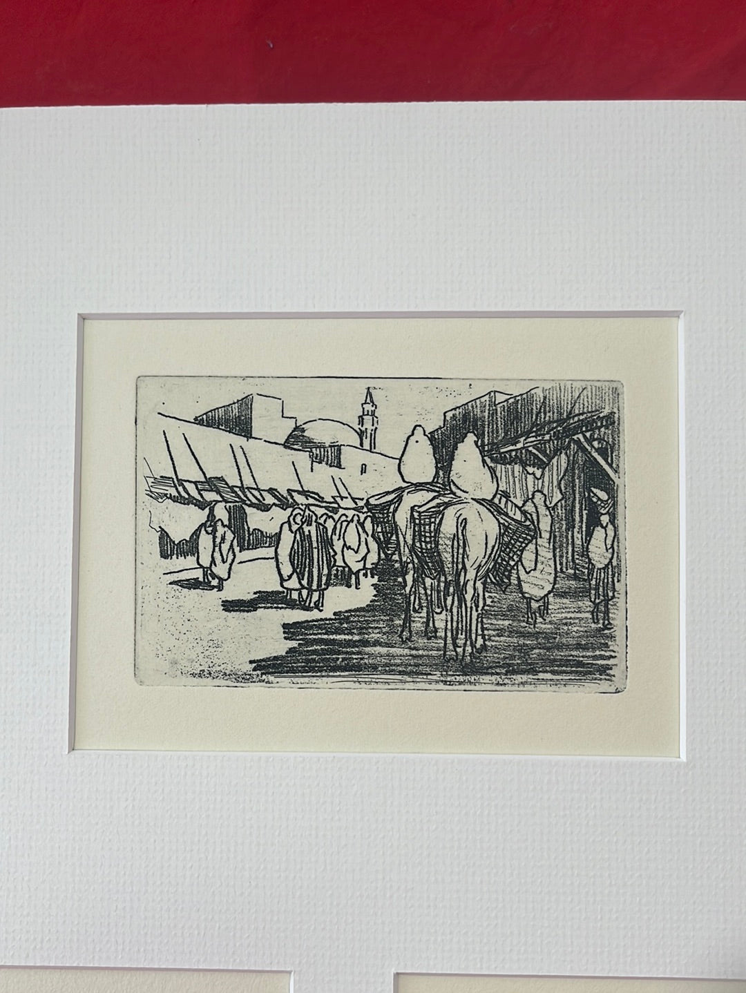 VTG -- 5 Etchings after Guido Colucci's Drawings of Tripoli