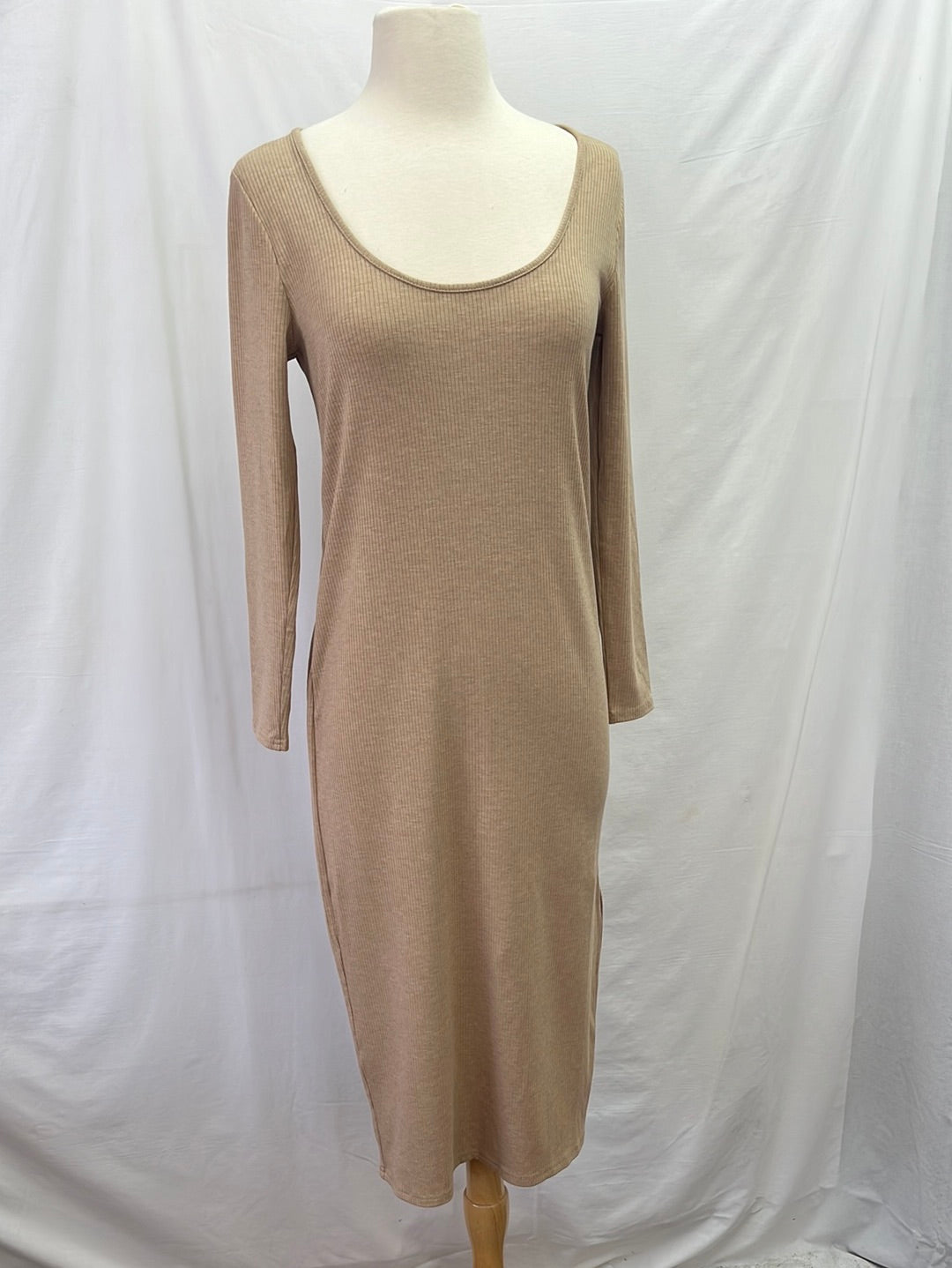 NWT - BANANA REPUBLIC Tan Boatneck Sweater Dress -- Small