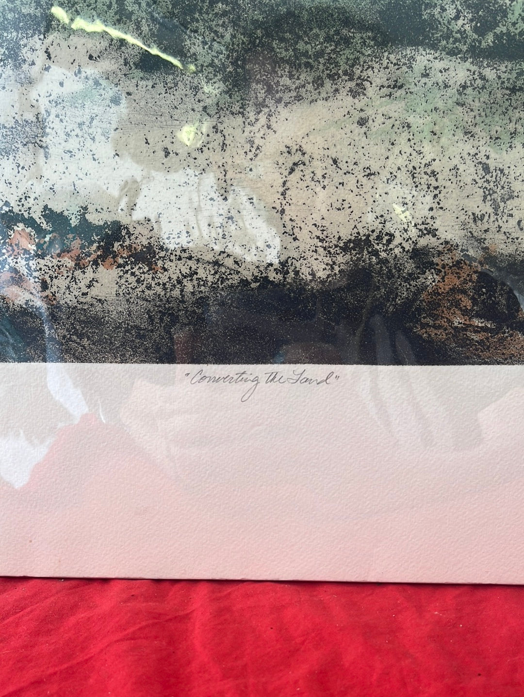 SIGNED COLOR ETCHING -- Rasburn, "Converting the Land" -- 74/100