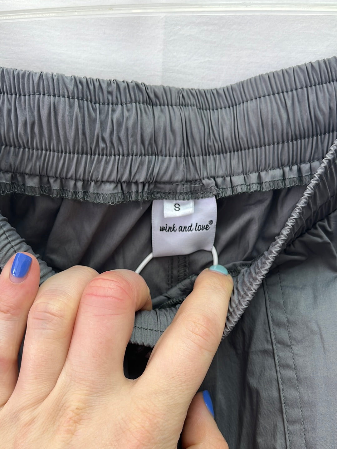 NWT -- WINK & LOVE Grey Cargo Utility Pants -- Size: S