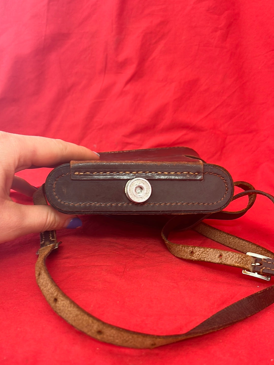 VTG -- AGFA Leather Field Case for Memo Folding Bellows Viewfinder Camera