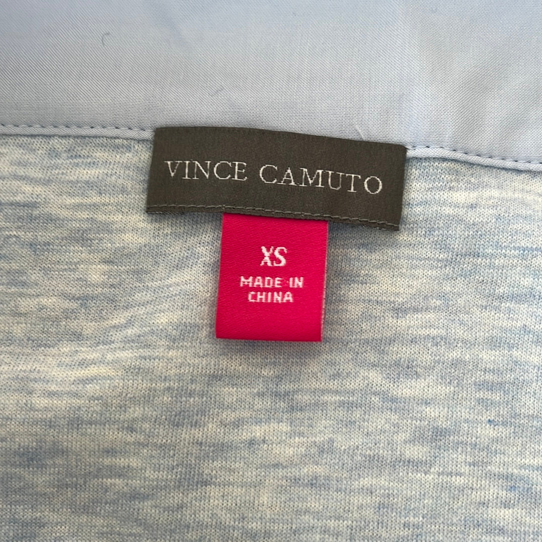 NWT -- Vince Camuto baby blue Square Neck Cap Sleeve Top -- XS