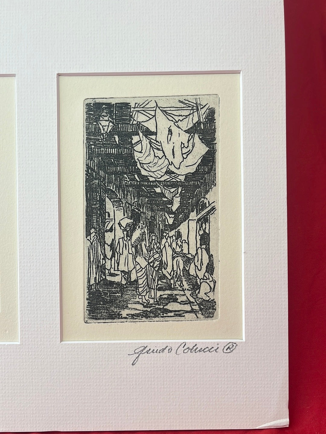 VTG -- 5 Etchings after Guido Colucci's Drawings of Tripoli