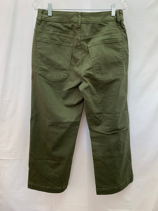NWT - WARP + WEFT olive green ICN Incheon Wide Leg Pants - 31x27