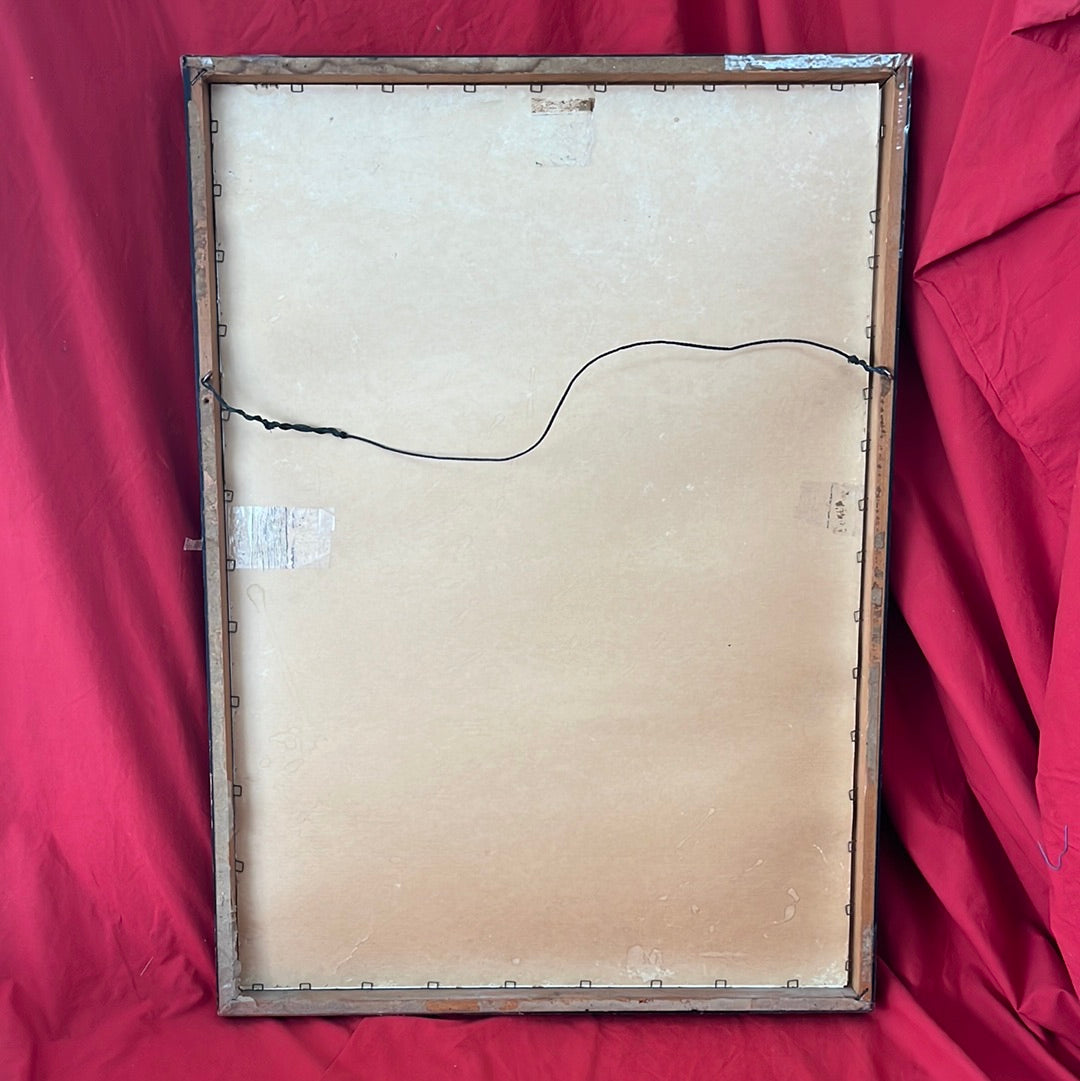 VTG -- Framed Reproduction of Poster for Georges Braque's 1953 Paris Exhibition