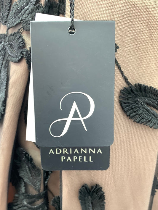 NWT - ADRIANNA PAPELL black Portrait Bodice Sleeveless Dress - 10