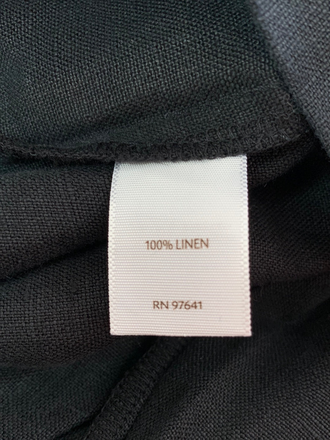 NWT - J. JILL Love Linen black Pull On Elastic Waist Pants - Large Missy