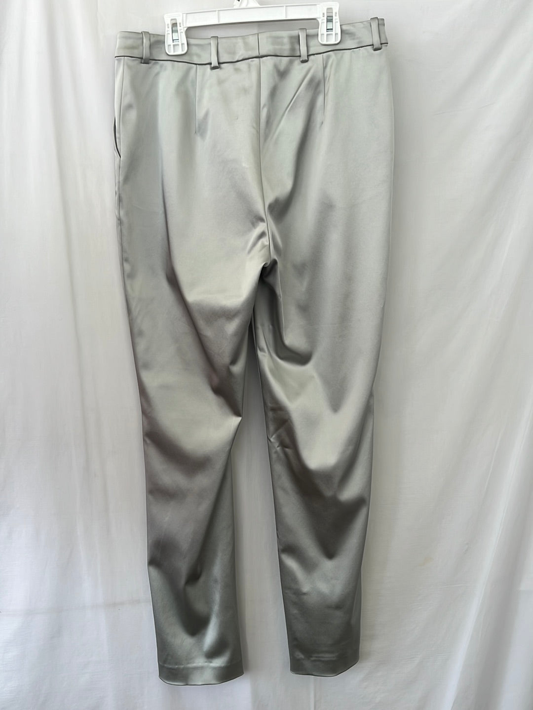 NWT -- ST. JOHN EVENING Platinum Zip-up Ankle Dress Pants -- 8