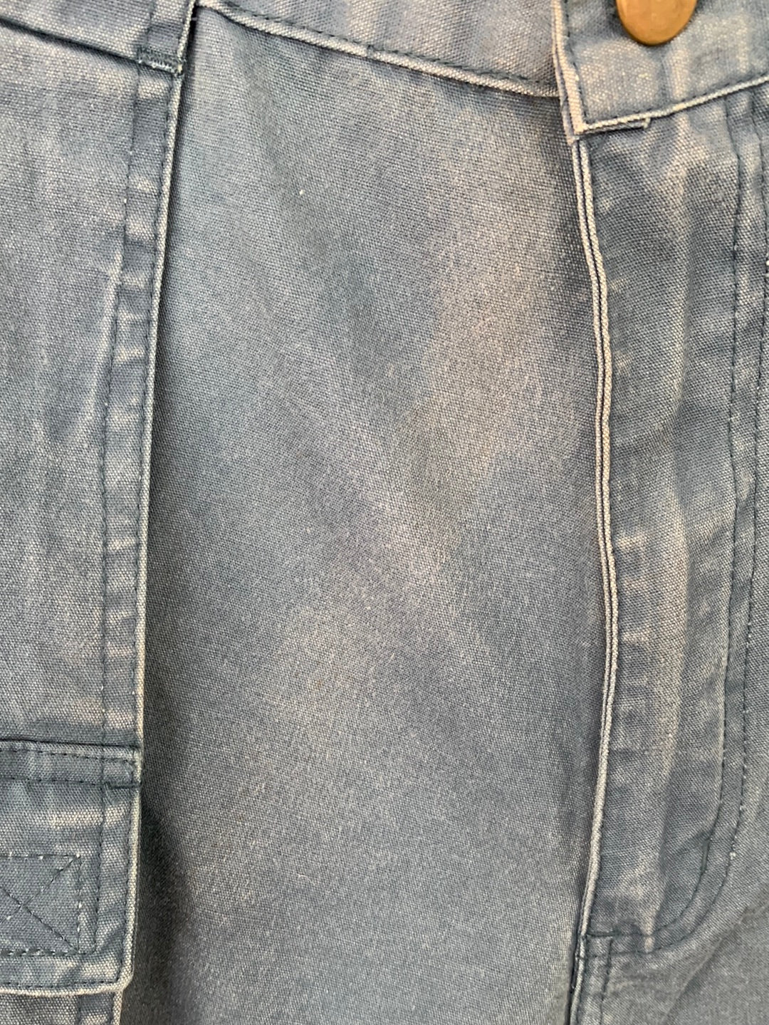 NWD - SIERRA PACIFIC distressed blue Canvas Elastic Waist Cargo Shorts - 34