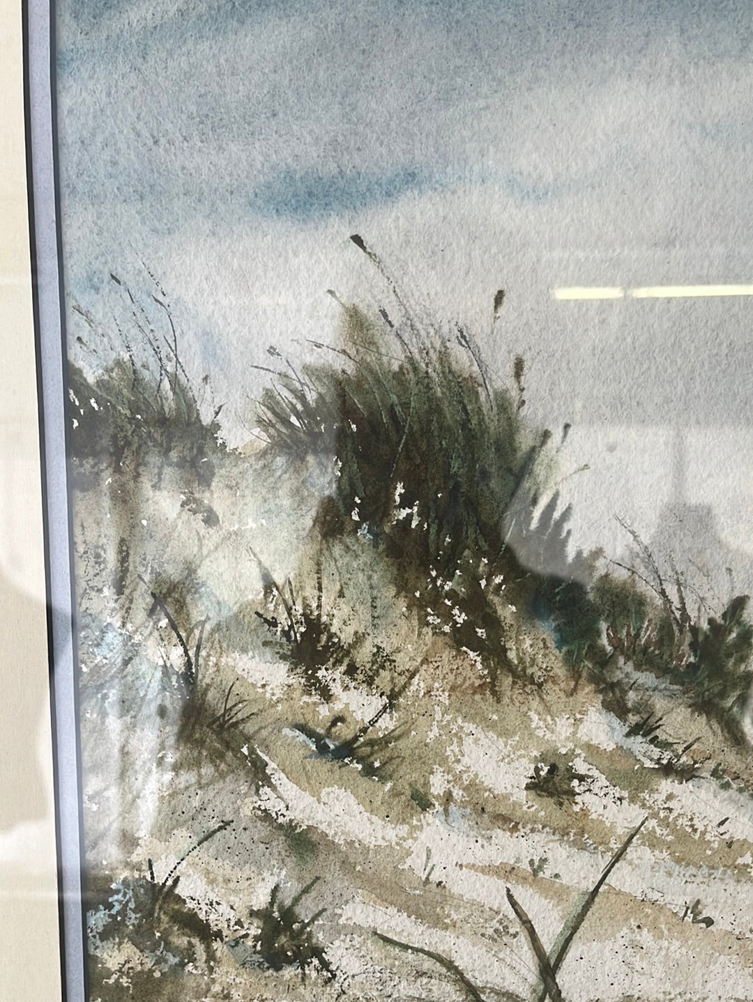 SIGNED AND FRAMED -- Myrtle Kerr Conaway, Original Watercolor, "Evening Flight"