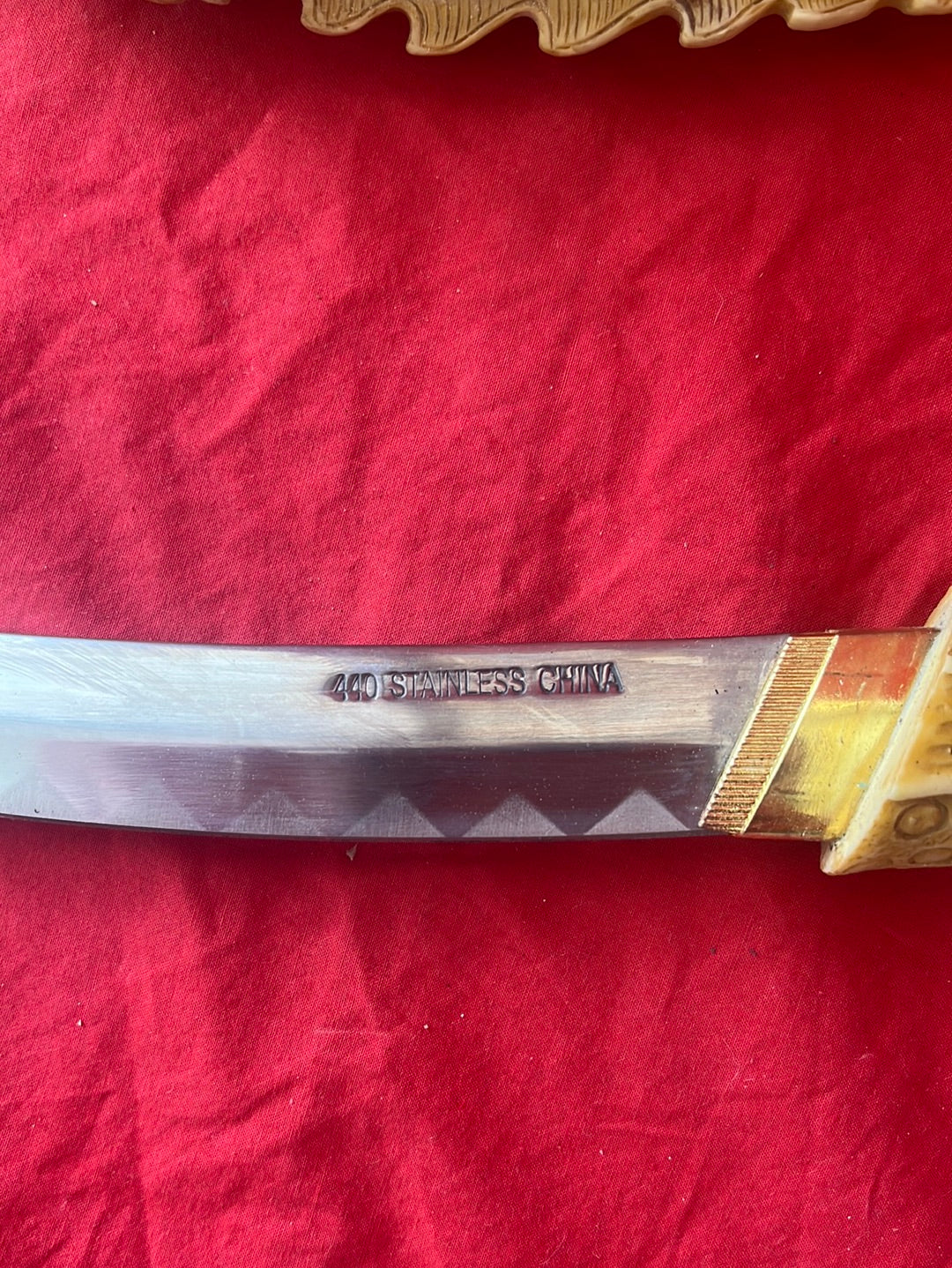 Dragon Dagger with Carved Resin Handle and Sheath