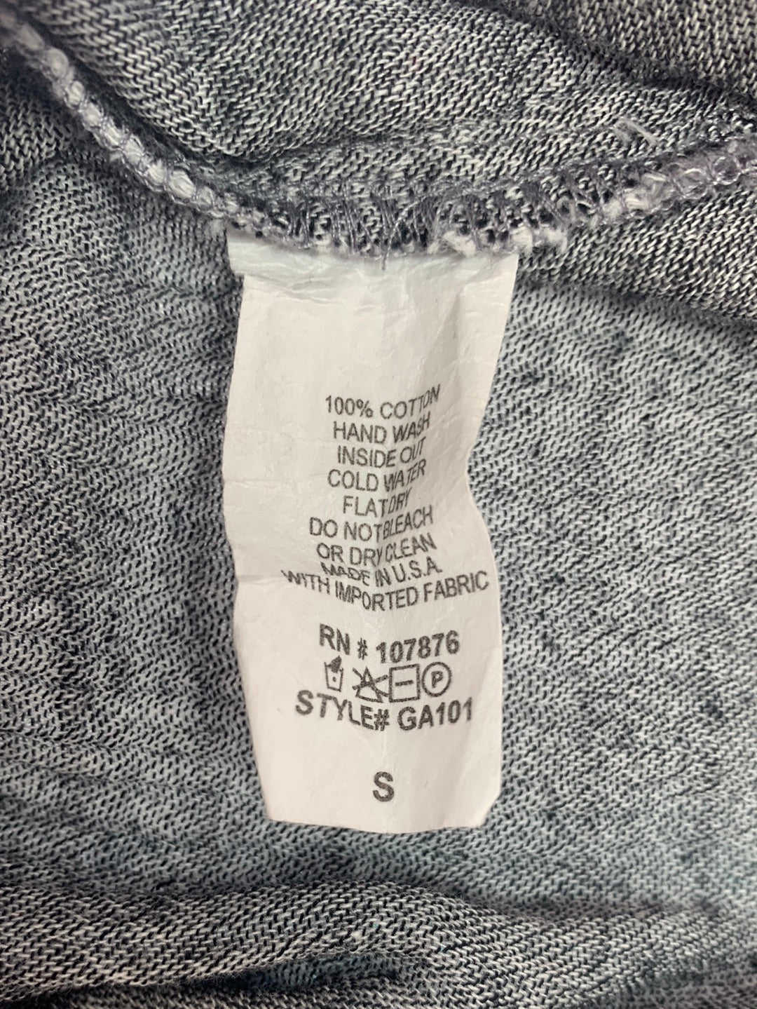 COMFY USA gray stripe Cotton Gauze Long Sleeve Dolman Blouse - Small