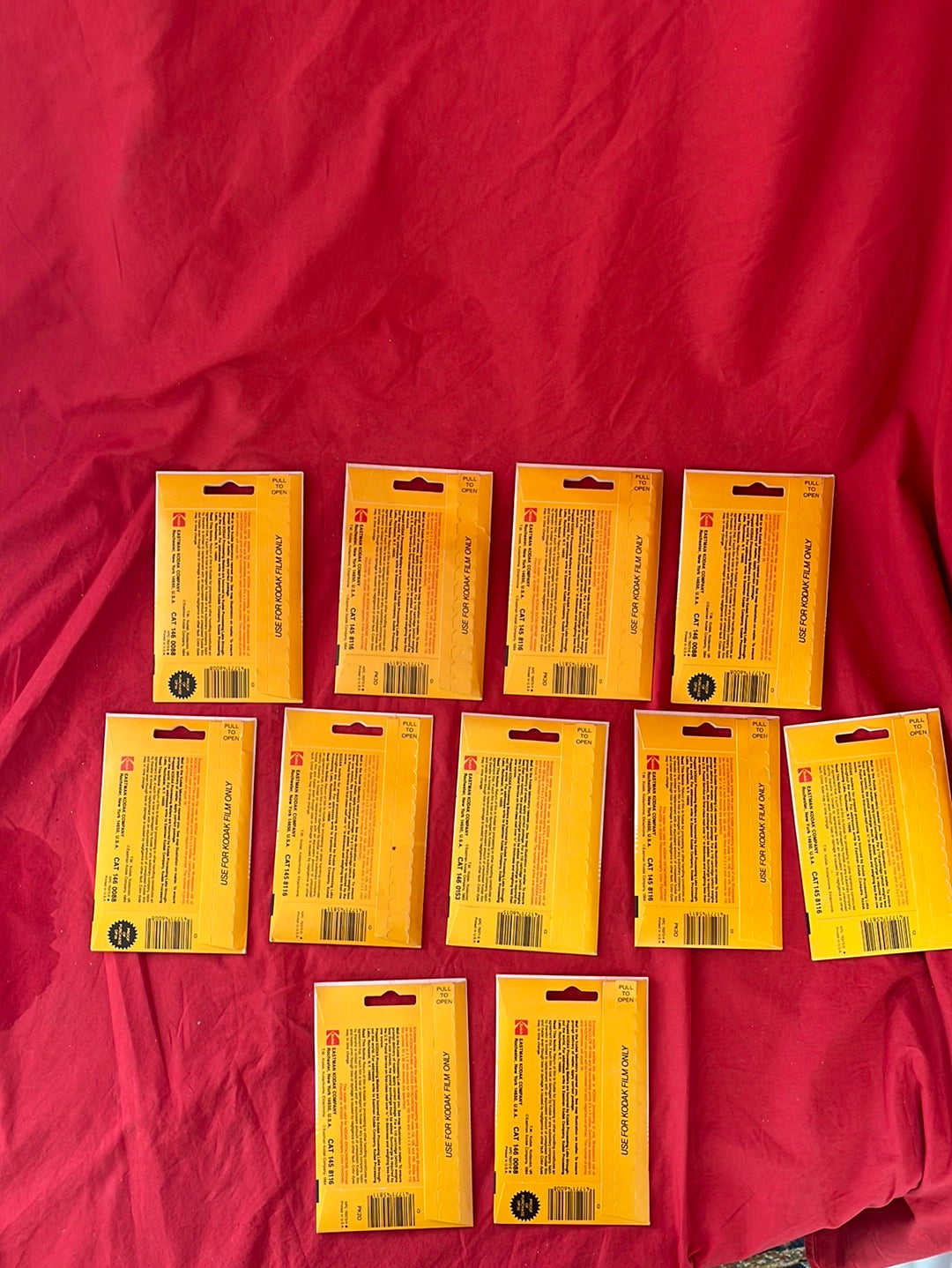 VTG -- KODAK Processing Mailers for Color Prints from 1983/84 -- Set of 11