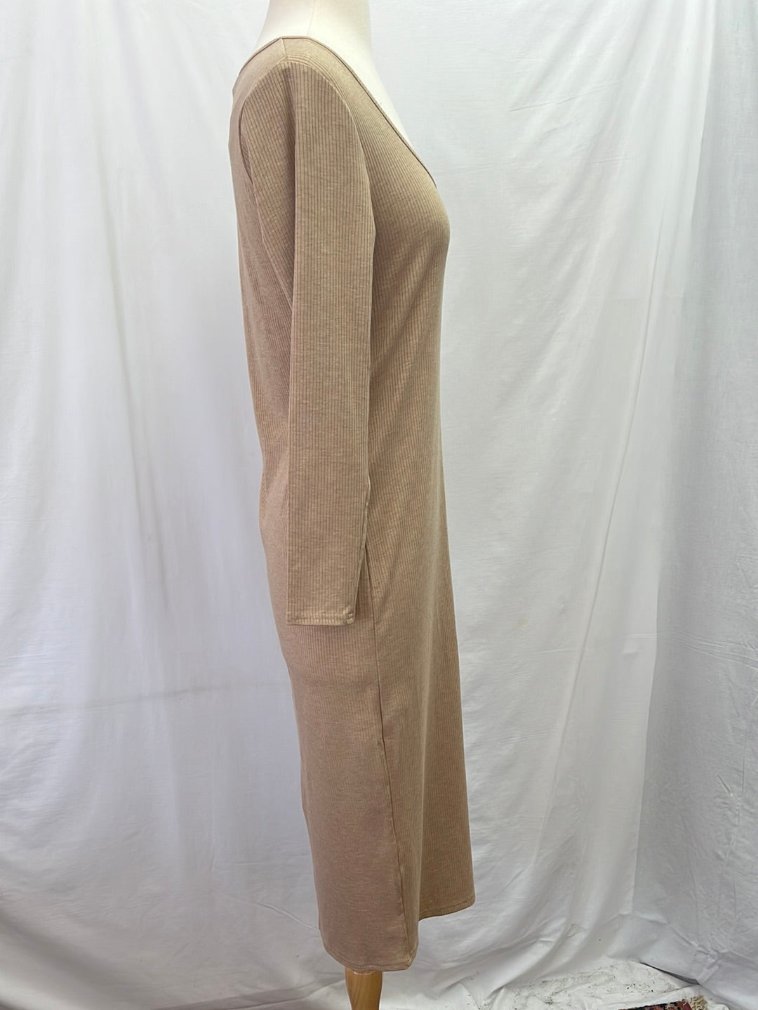 NWT - BANANA REPUBLIC Tan Boatneck Sweater Dress -- Small