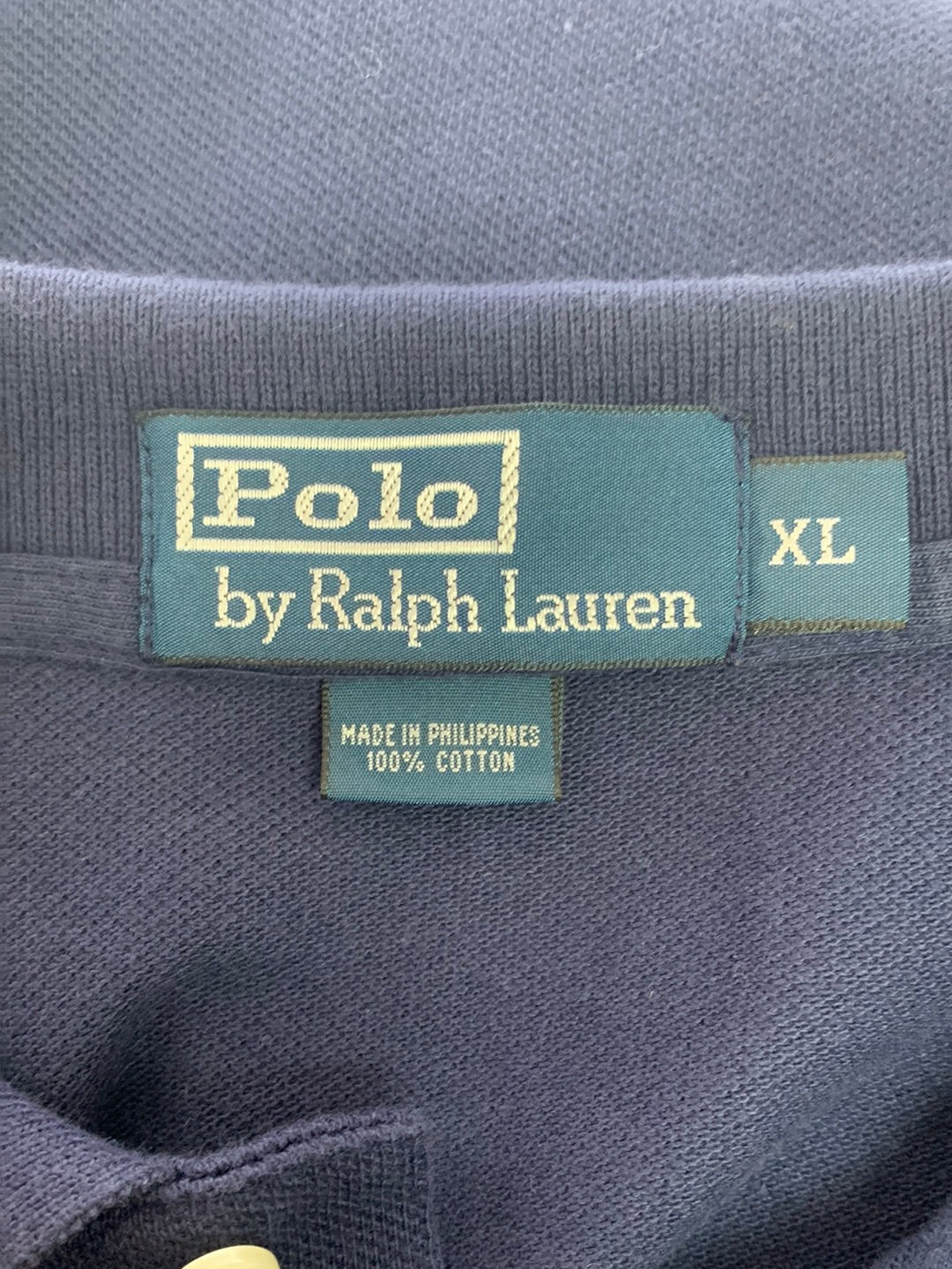 NWT - POLO RALPH LAUREN navy red Long Sleeve Mesh Polo Shirt - XL