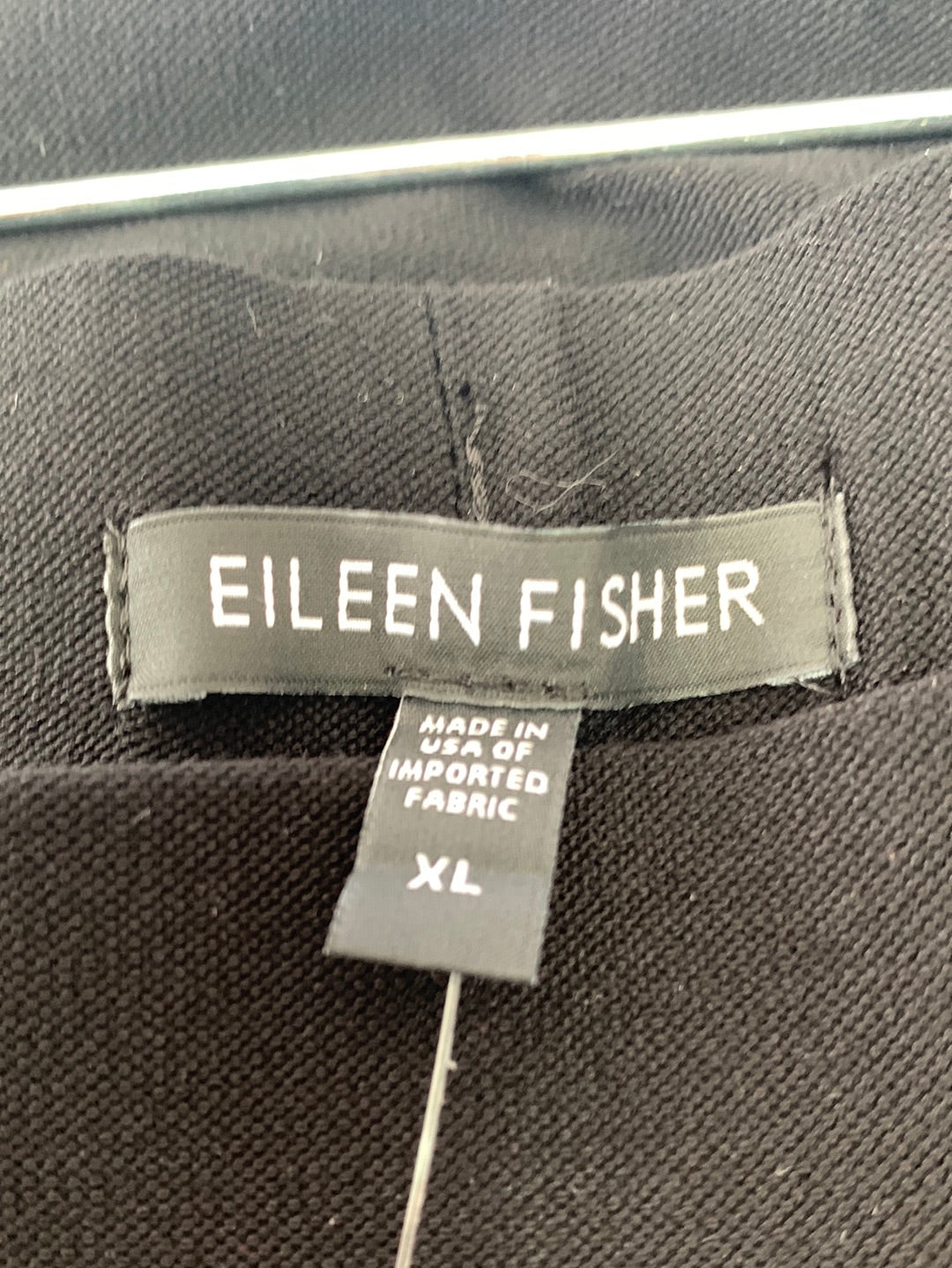 NWT - EILEEN FISHER black Stretch Crepz Pull On Capri Pant w/ Yoke - XL