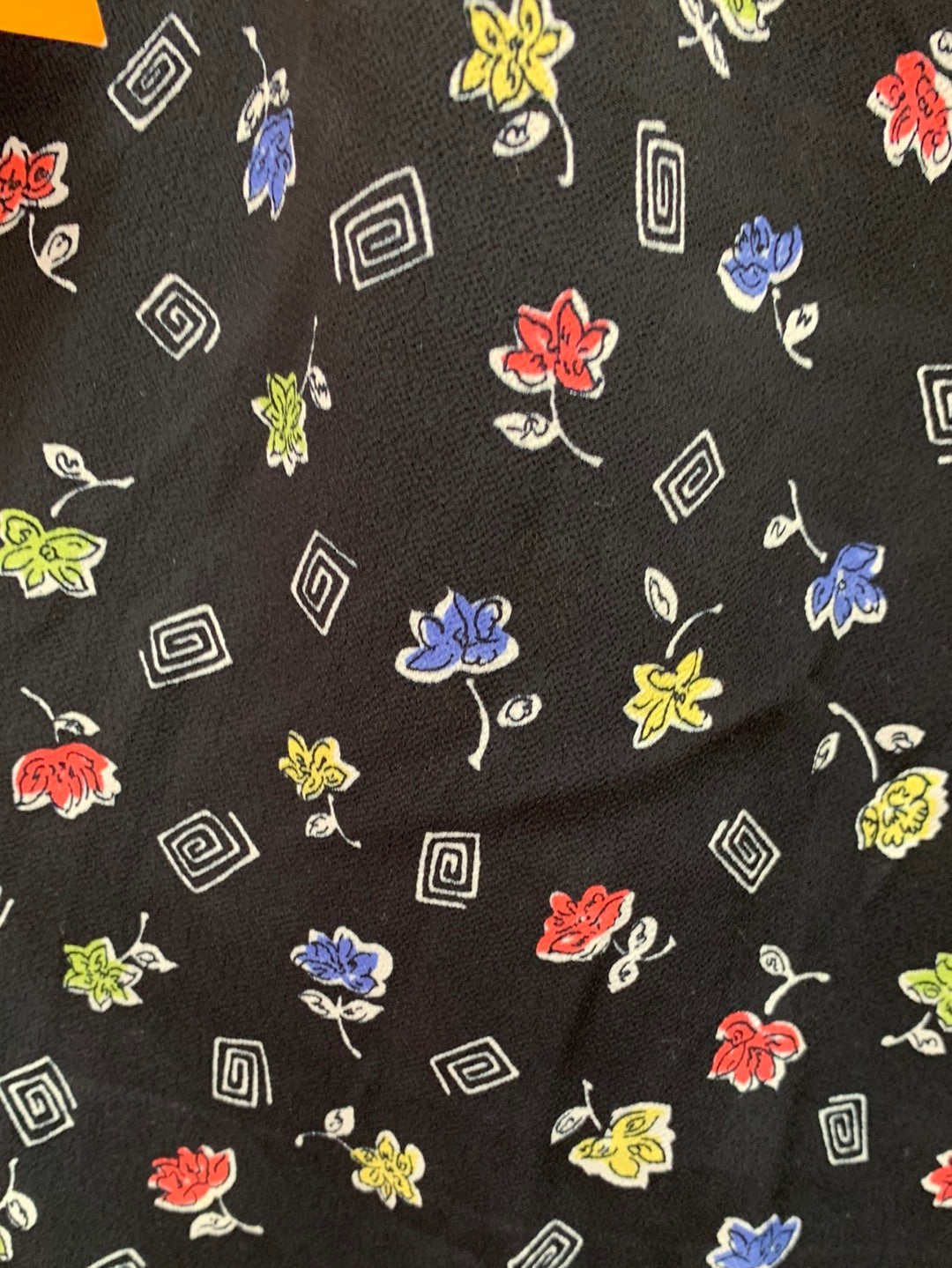 Vintage NWT - FUNDAMENTAL THINGS black flower print Pull On Pants - XL