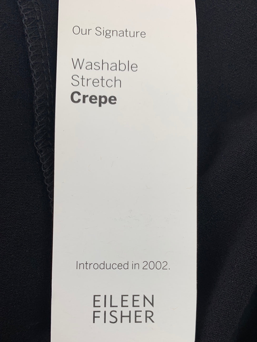 NWT - EILEEN FISHER black Stretch Crepe Slim Boot Cut Pants - 2X