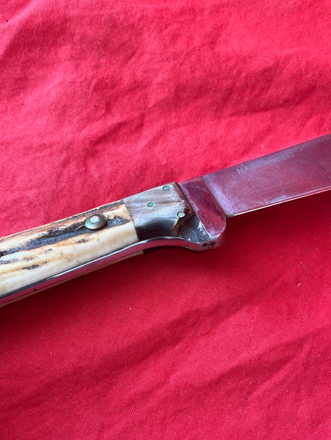 VTG -- Pre-64 PUMA Stag Handle Forsternicker with Leather Sheath