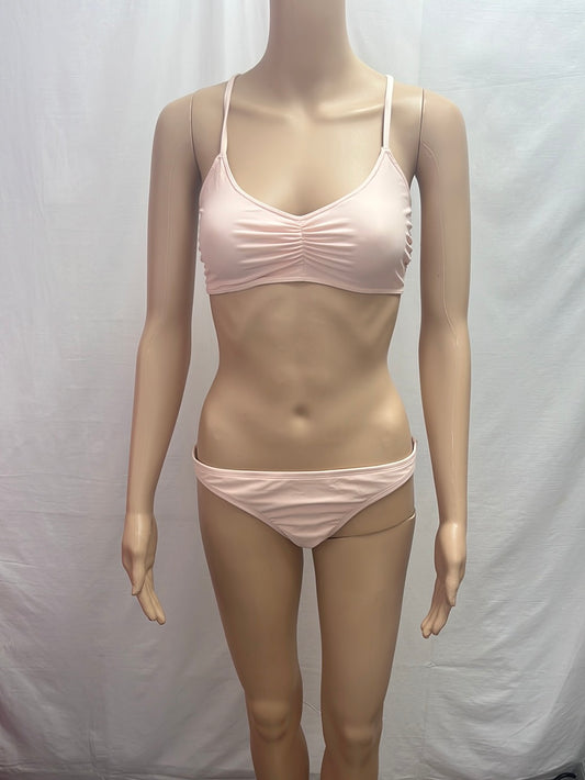NWT - AERIE Light Pink Two-Piece Bikini - US L