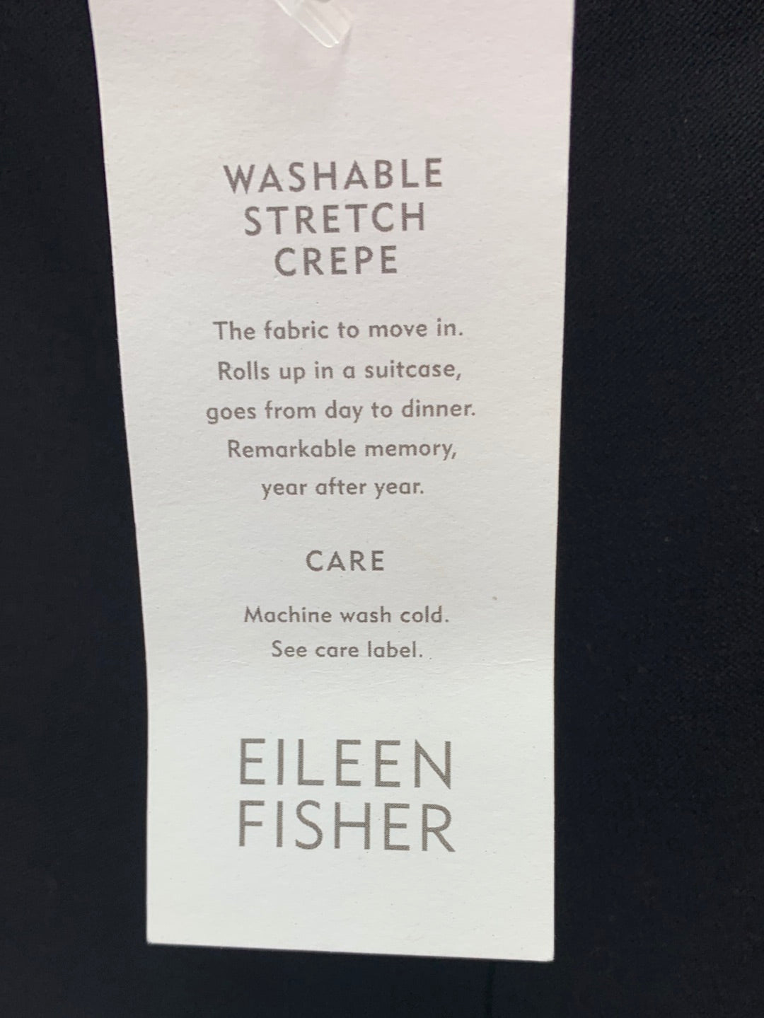 NWT - EILEEN FISHER black Stretch Crepz Pull On Capri Pant w/ Yoke - XL
