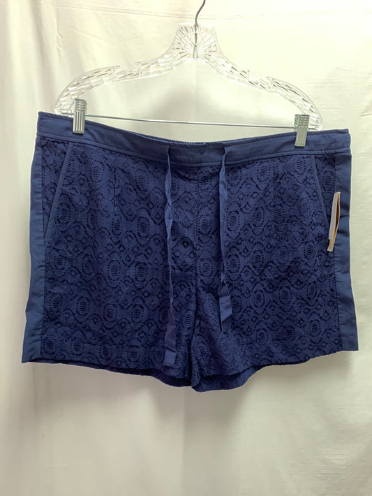 NWT - ABS BY ALLEN SCHWARTZ navy Lace Shorts - X-Large