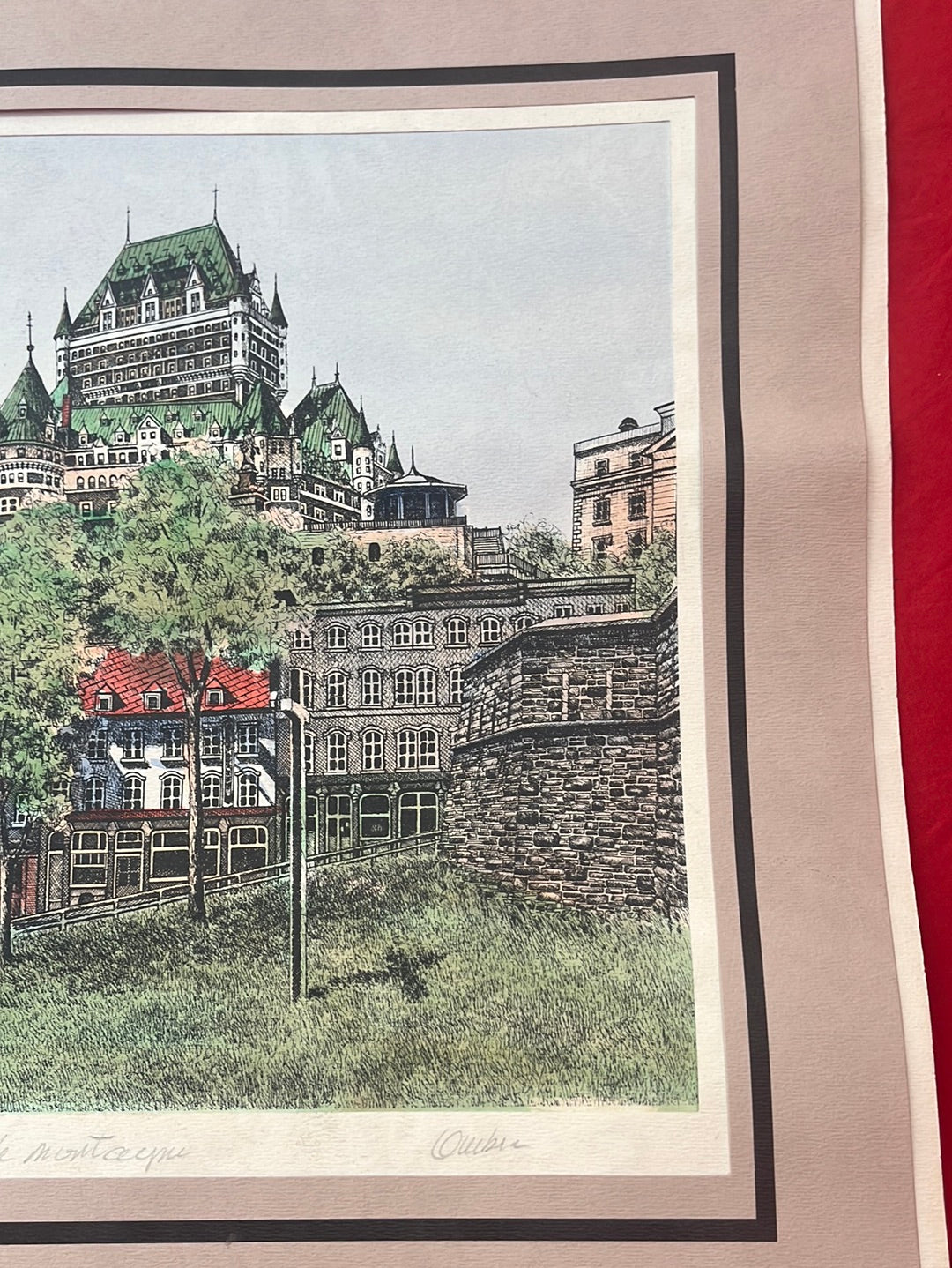 SIGNED ORIGINAL ART -- Cityscapes in Montreal in Watercolor/Pen