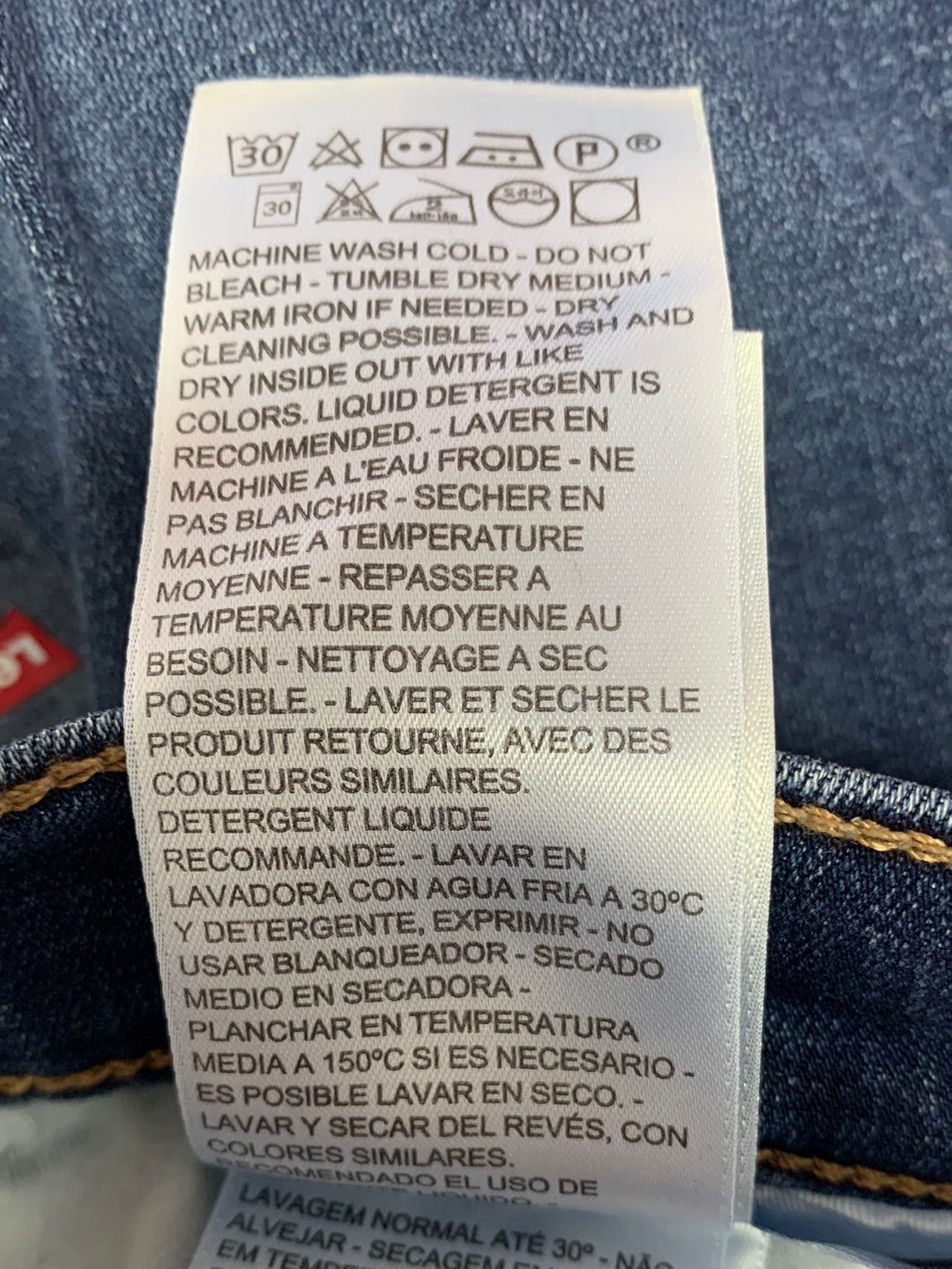NWT - LEVI'S lapis storm dark wash 311 Shaping Skinny Mid Rise Jeans - 8 M / W29 L30