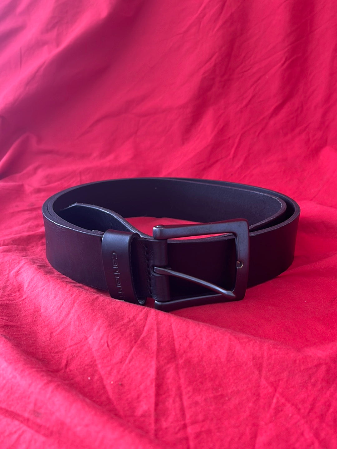 CARHARTT -- Anvil Black Leather Belt -- Size 46