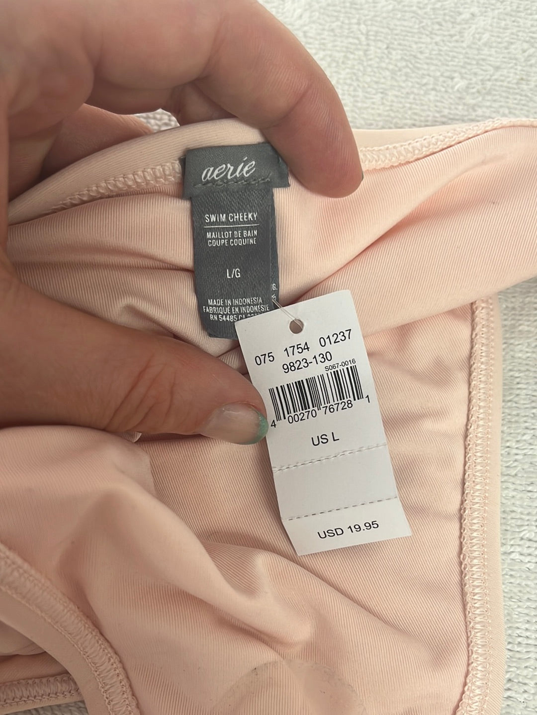 NWT - AERIE Light Pink Two-Piece Bikini - US L