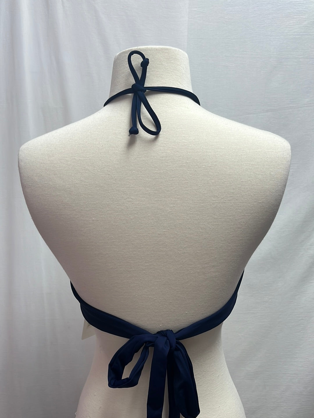 NWT -- L SPACE by Monica Wise Dark Navy Halter Bikini Top -- XS