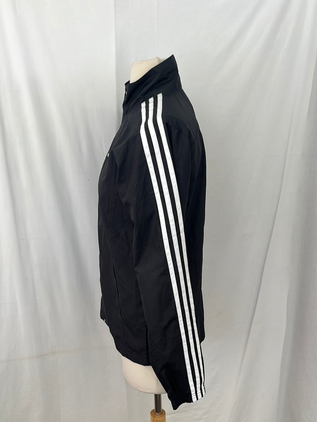 ADIDAS black Windbreaker Jacket -- S